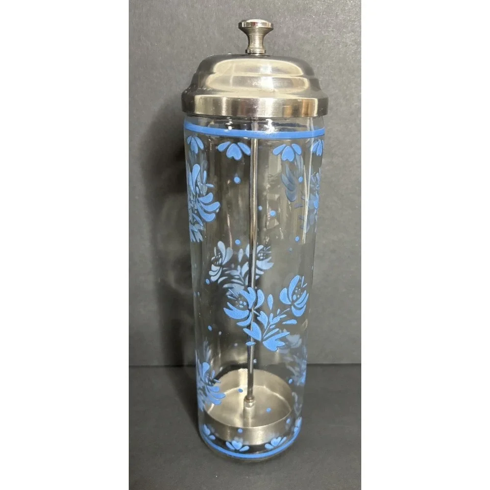 Pfaltzgraff Yorktowne Straw Holder Dispenser with Lid 9